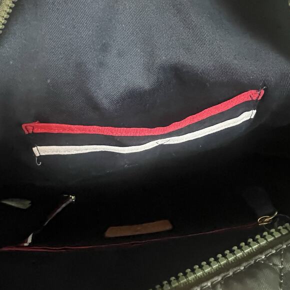 Tommy Hilfiger Camo Olive Quilted Mini-Backpack - Picture 7 of 14